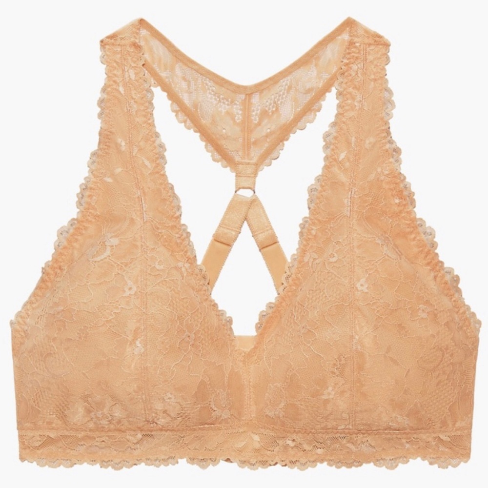 NWT SAVAGE X FENTY Floral Lace Racerback B…